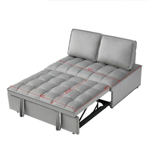 The Atelier Velvet Sofa Bed – Dual Backrest Convertible Lounger