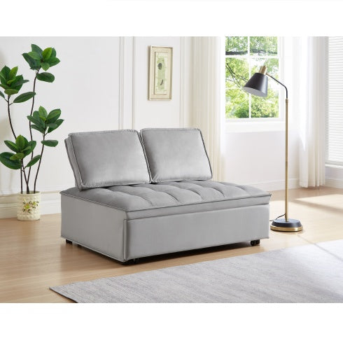 The Atelier Velvet Sofa Bed – Dual Backrest Convertible Lounger