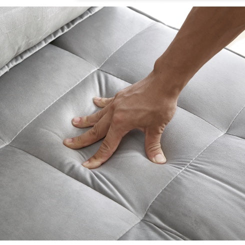 The Atelier Velvet Sofa Bed – Dual Backrest Convertible Lounger