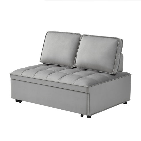 The Atelier Velvet Sofa Bed – Dual Backrest Convertible Lounger