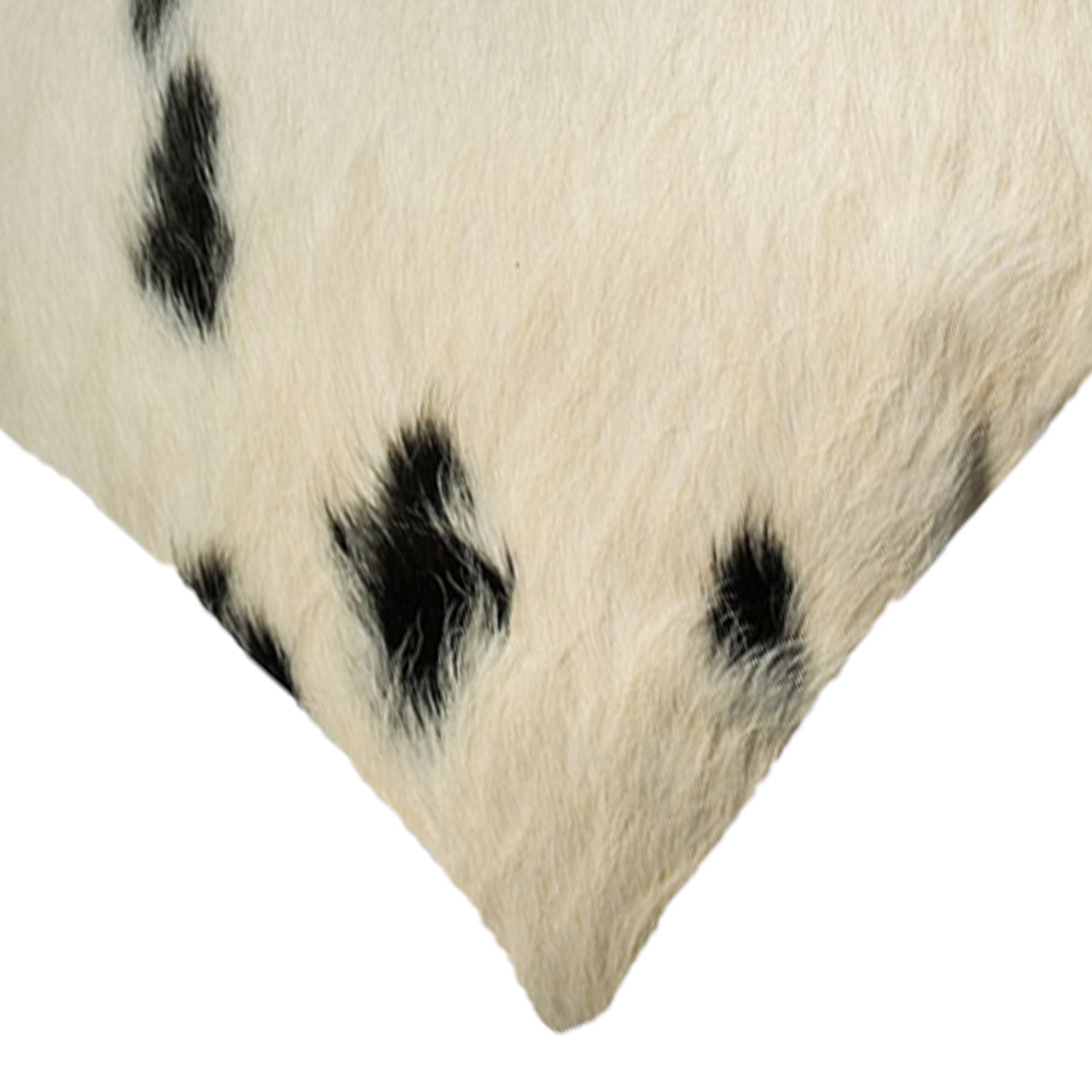 White and Black Cowhide Pillow - 18" x 18"