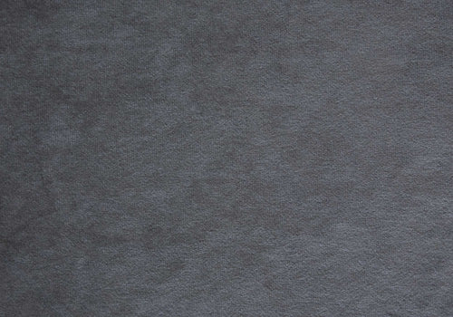 The Monarch Velvet Twin Bed – Dark Gray Wingback with Chrome Trim