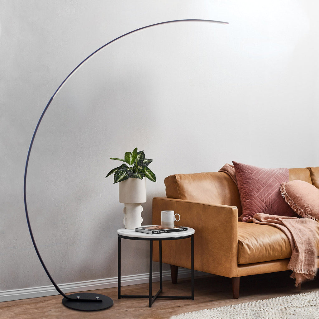 RGBW Modern Curve Floor Lamp - New Version (Black)