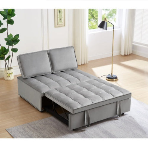 The Atelier Velvet Sofa Bed – Dual Backrest Convertible Lounger