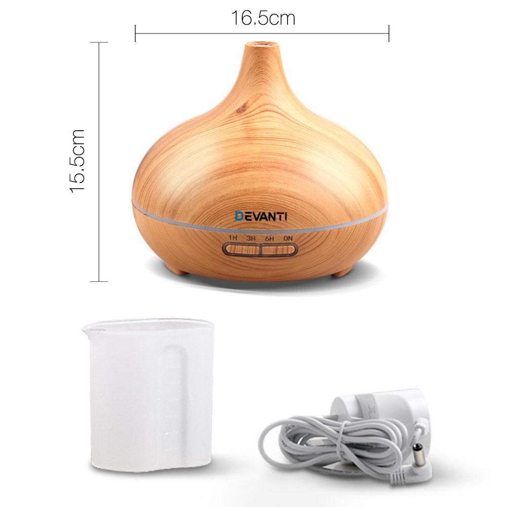 The Urban Ritual Serenity Diffuser – 300ml 4-in-1 Light Wood Aroma Humidifier