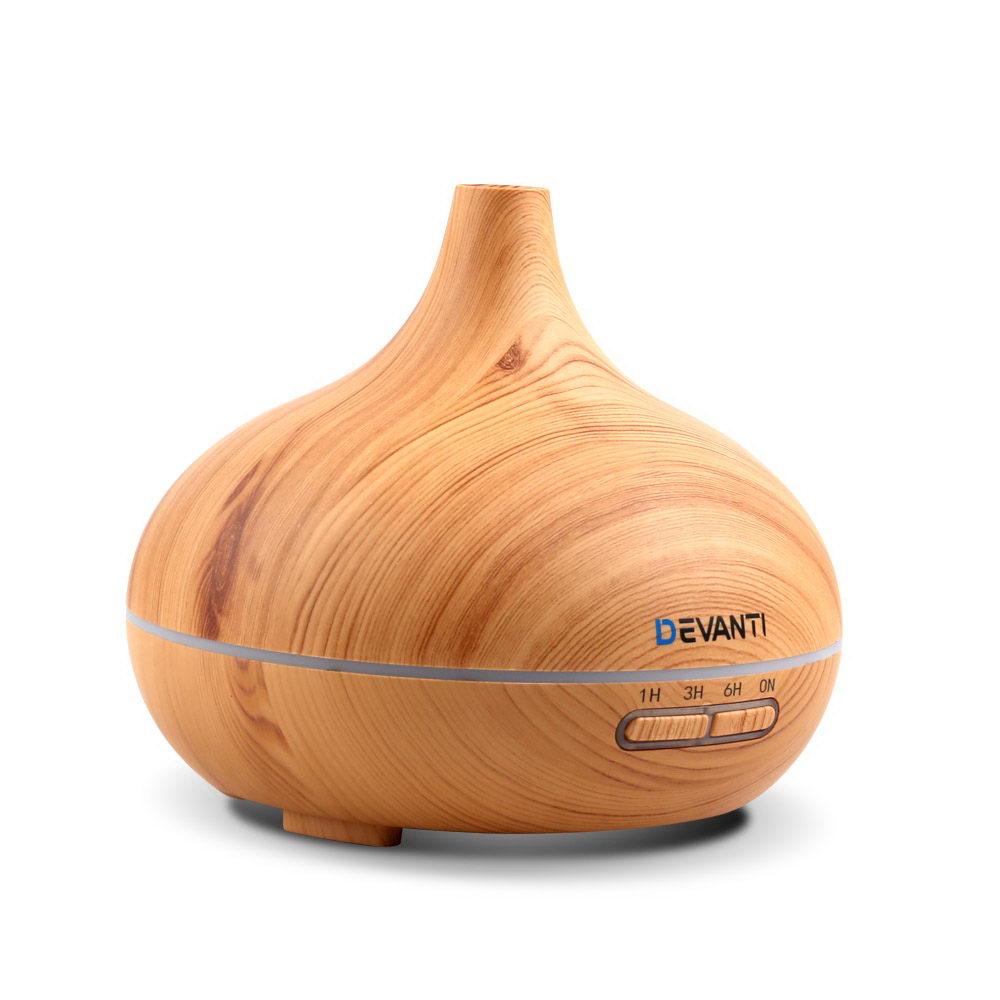The Urban Ritual Serenity Diffuser – 300ml 4-in-1 Light Wood Aroma Humidifier