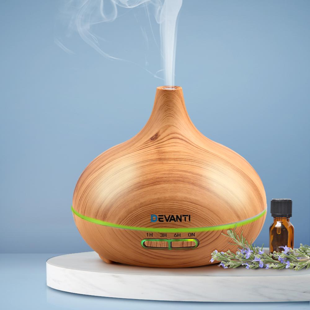 The Urban Ritual Serenity Diffuser – 300ml 4-in-1 Light Wood Aroma Humidifier