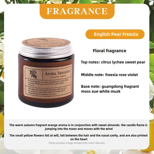 Smokeless Soy Scented Candle – Essential Oil Candle for Restorative Calm and Renewal