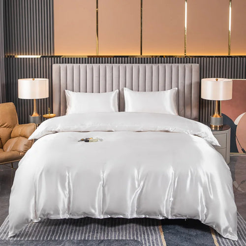 Winter Luxe Satin Duvet Set – Winter Rituals Collection