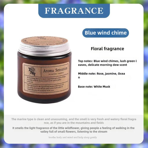 Smokeless Soy Scented Candle – Essential Oil Candle for Restorative Calm and Renewal