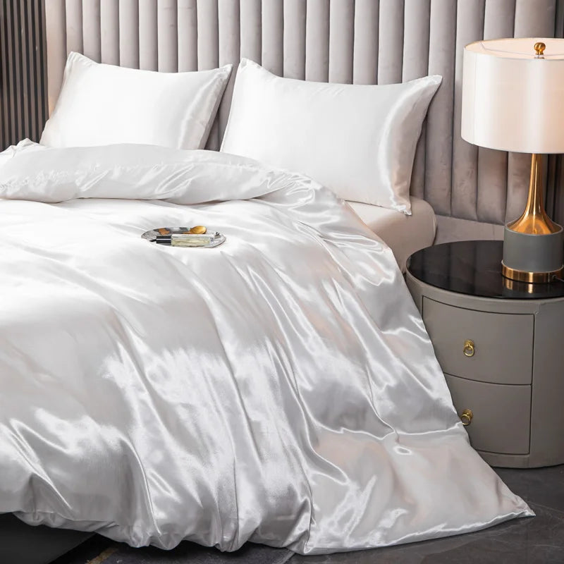 Winter Luxe Satin Duvet Set – Winter Rituals Collection