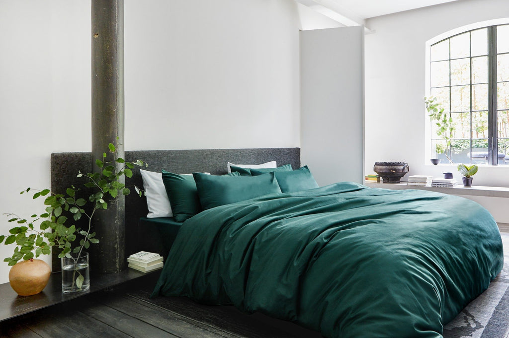 Emerald Luxe Egyptian Cotton Duvet Set – The House Babylon Collection