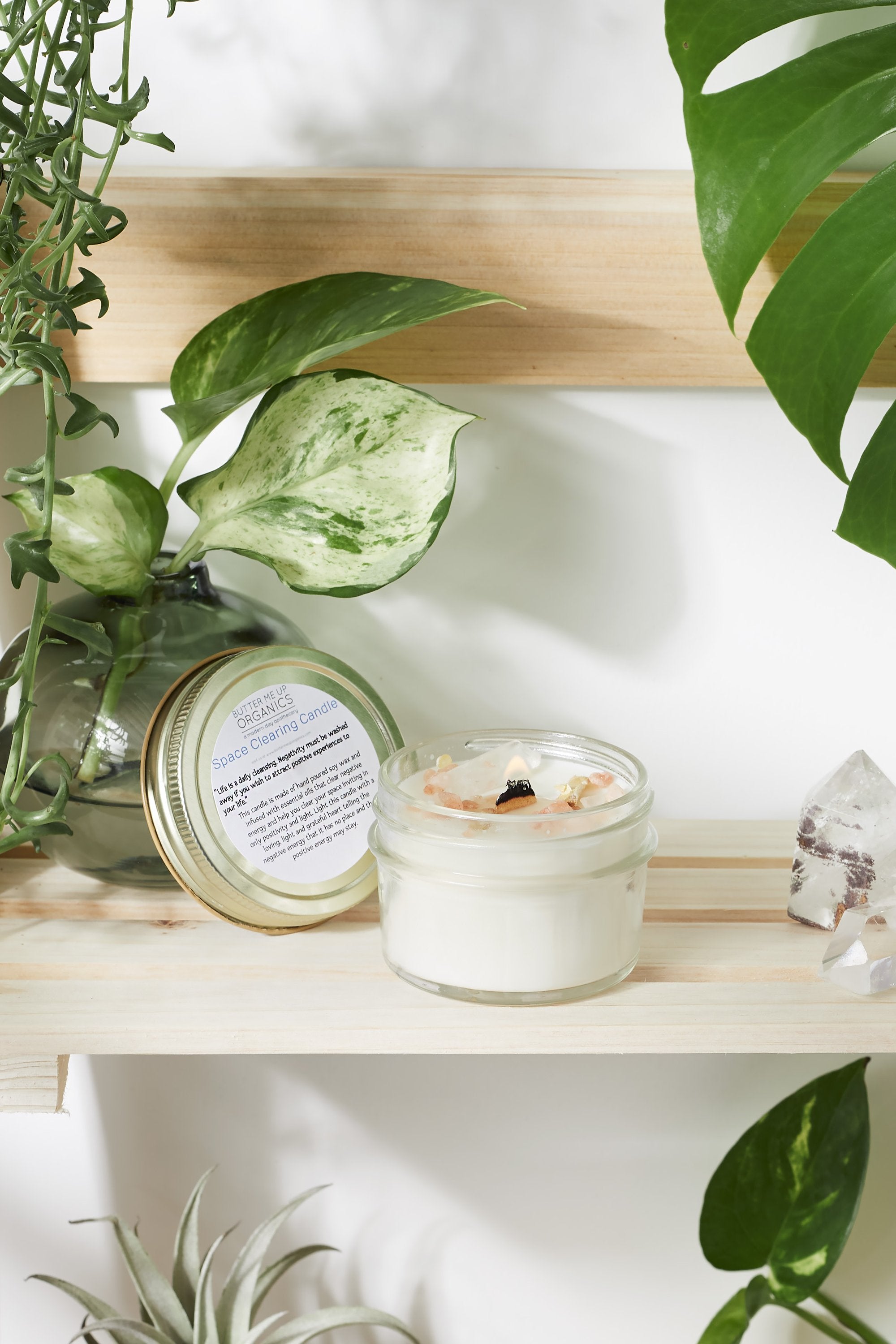 Space Clearing Candle - Organic Soy Wax Intention Candle