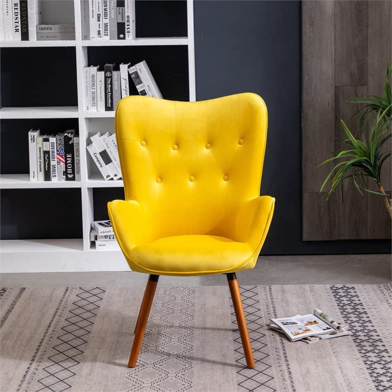 The Atelier Velvet Accent Chair – Classic Tufted Elegance