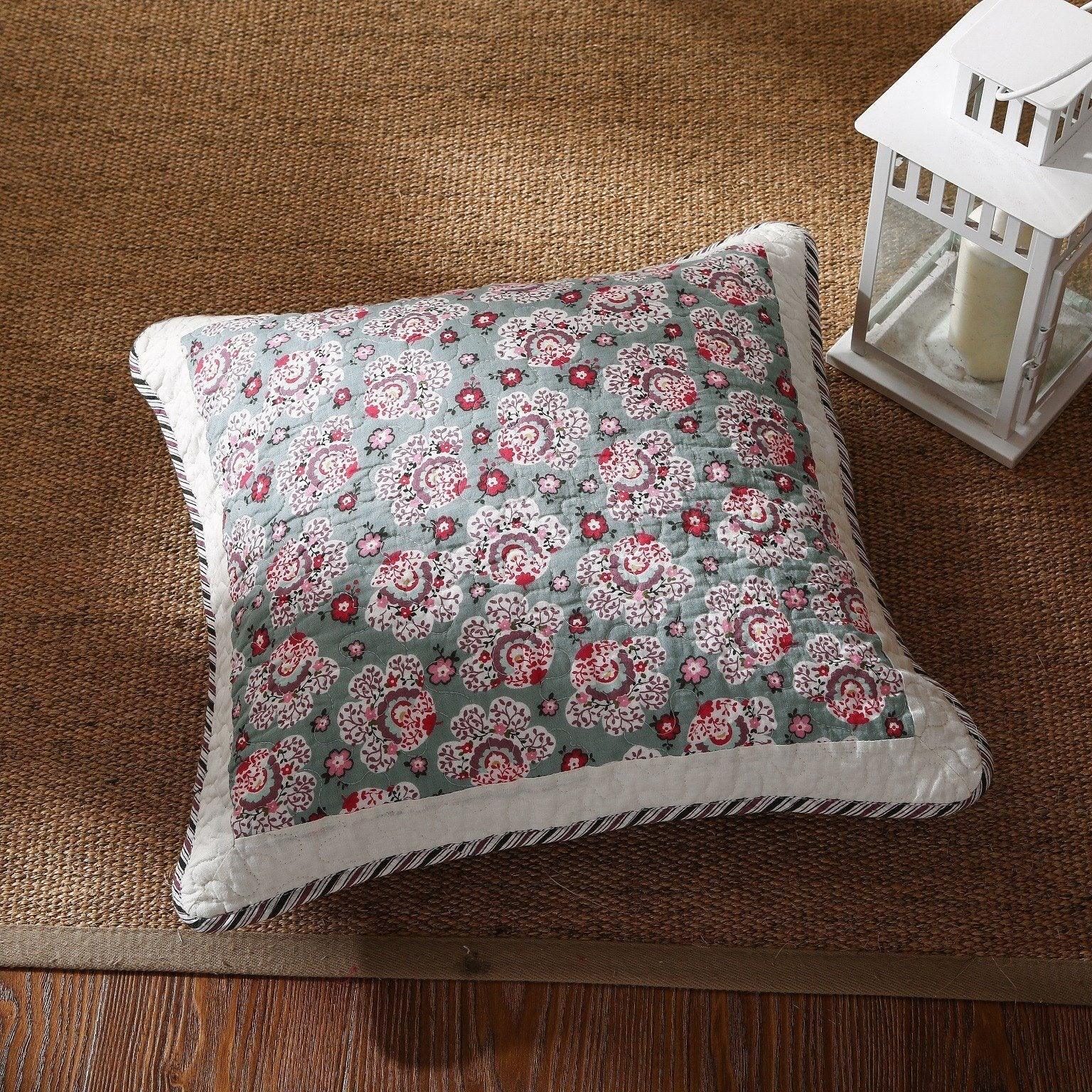 Garden Pink Blossom Decorative Throw Pillow Set ND