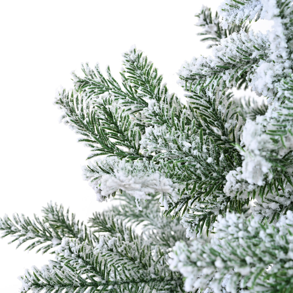 Winter Rituals Flocked Christmas Tree – 7FT Premium Snow-Covered Design