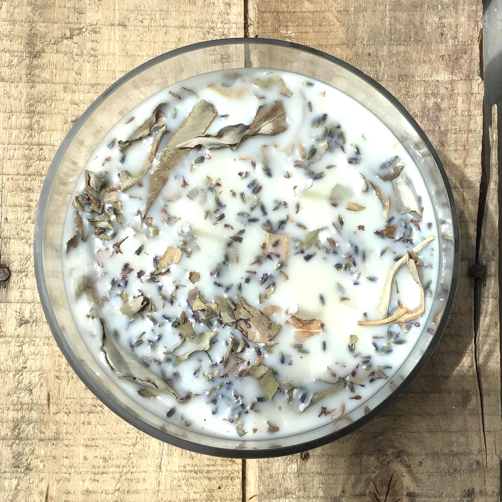 Lavender + White Sage 3-Wick Soy Wax Candle – Large Aromatherapy Candle for Cleansing & Calm