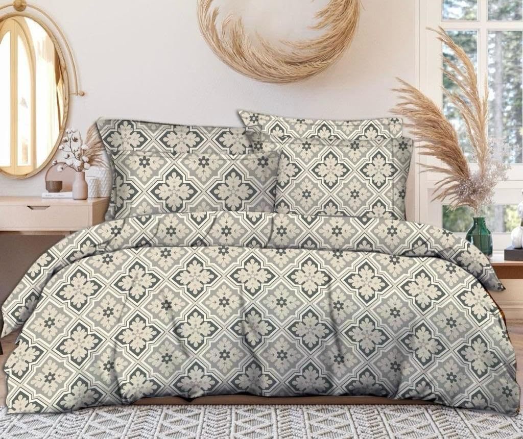 King Size Glace Cotton/Microfiber Comforter Set ND