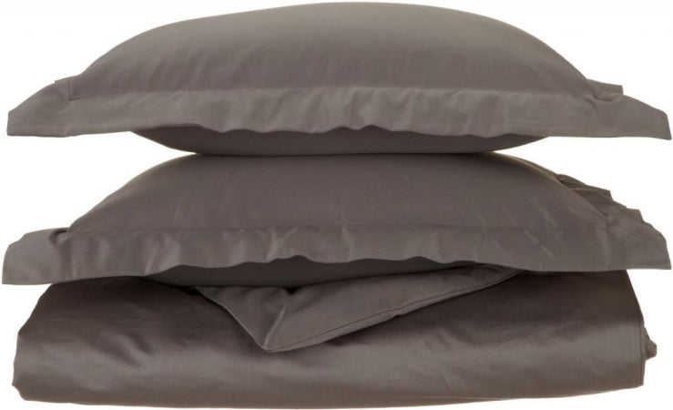 Luxor 1200 TC Egyptian Cotton Duvet Set – Solid Colors (King / California King)