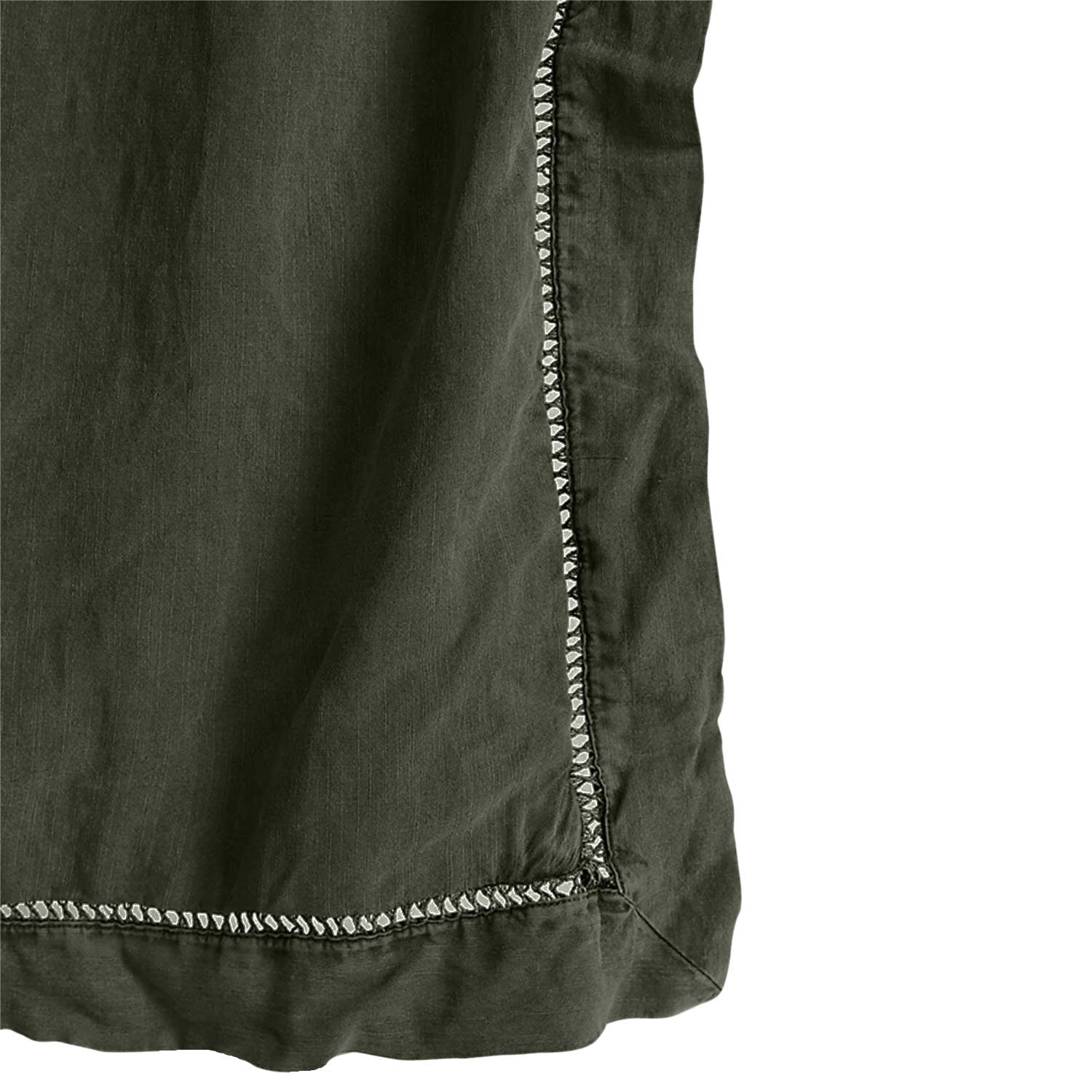 Moss Haven 100% Linen Duvet & Sheet Set – Embroidered Edge Collection