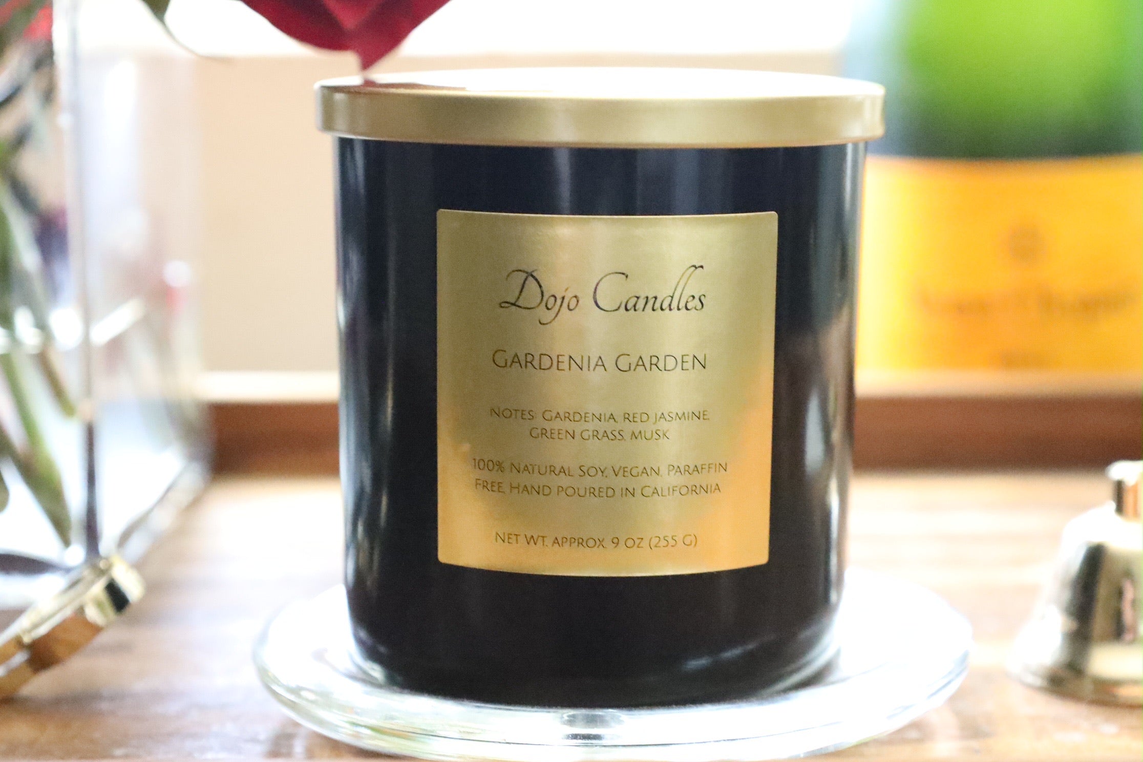Gardenia Blossom Luxury Candle – Two Wick, Natural Soy Wax, Hand-Poured Elegance