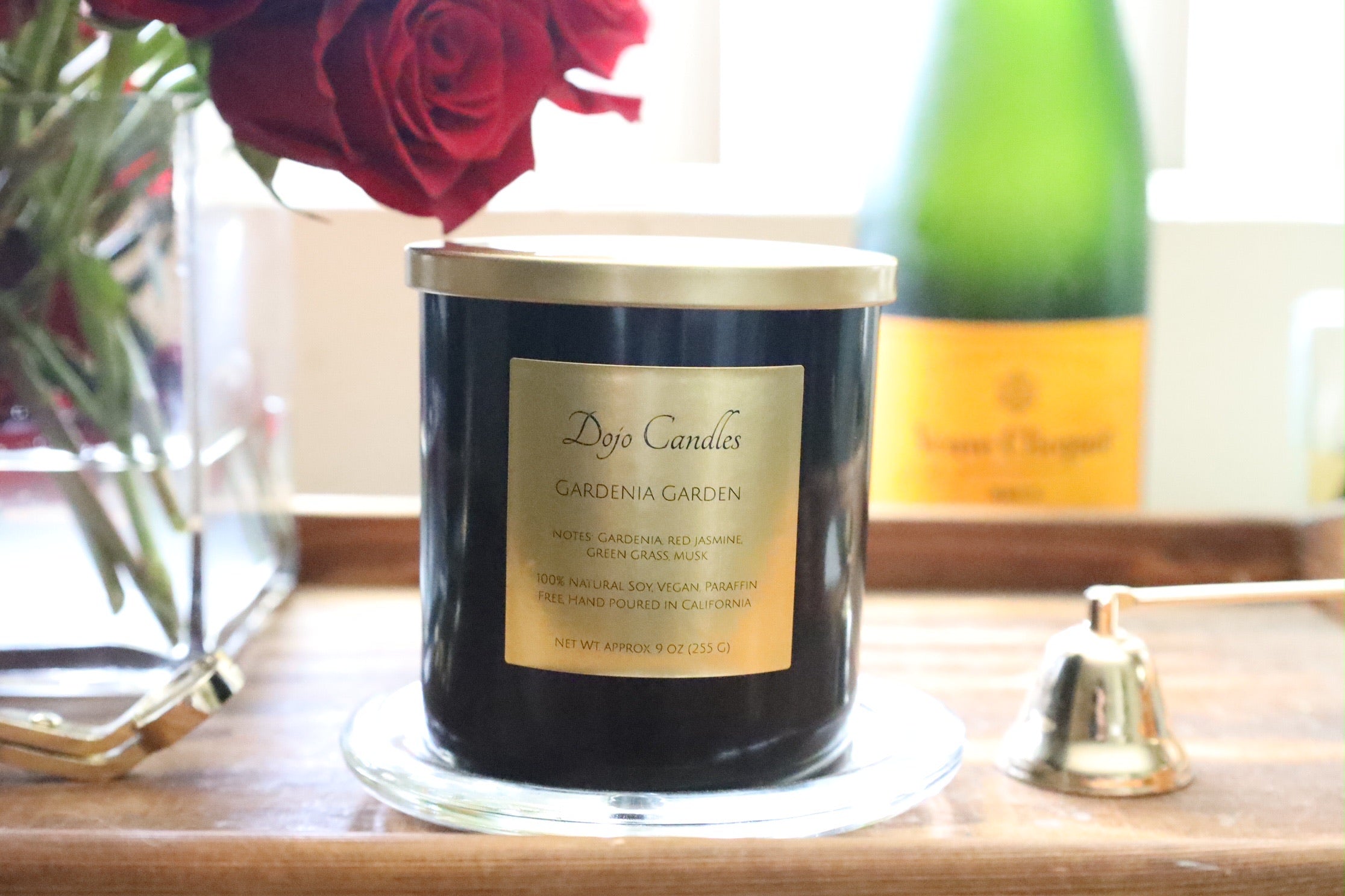 Gardenia Blossom Luxury Candle – Two Wick, Natural Soy Wax, Hand-Poured Elegance