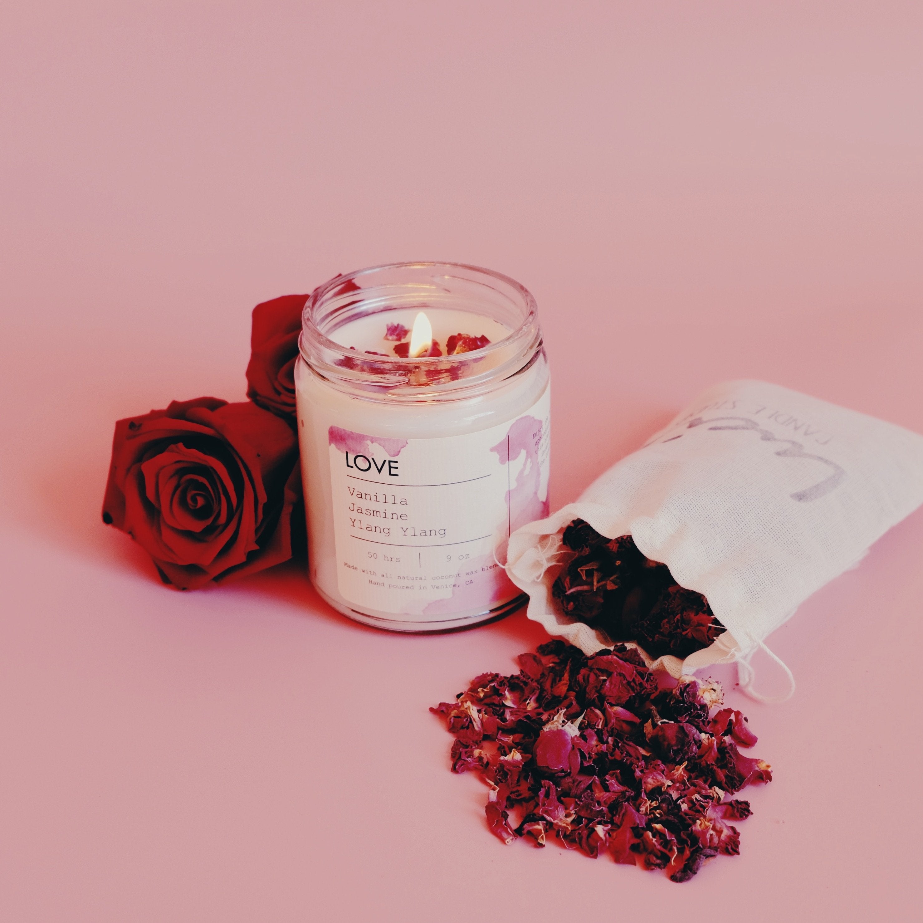 Velvet Petals Love Candle – Hand-Poured Limited Edition