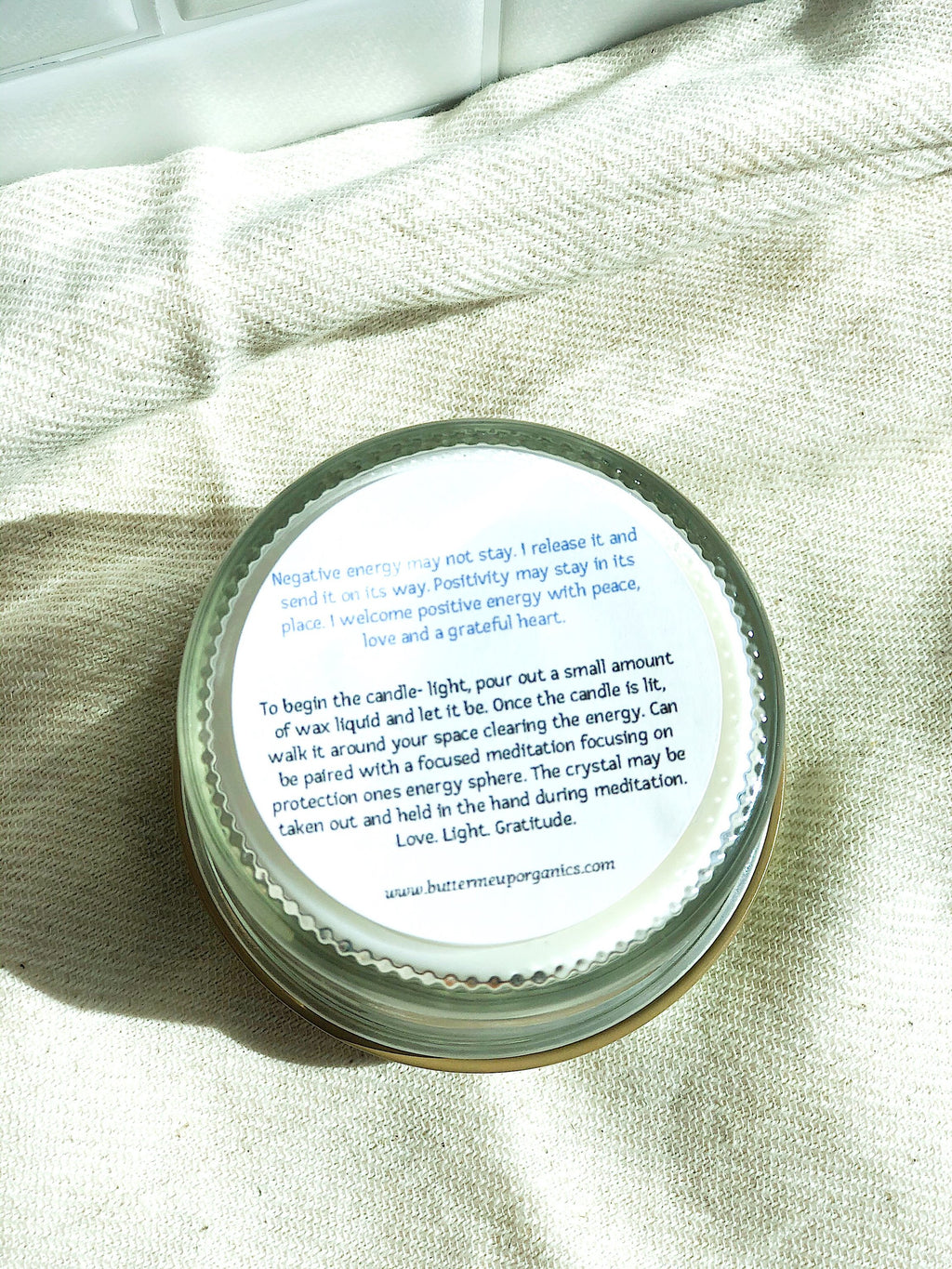 Space Clearing Candle - Organic Soy Wax Intention Candle