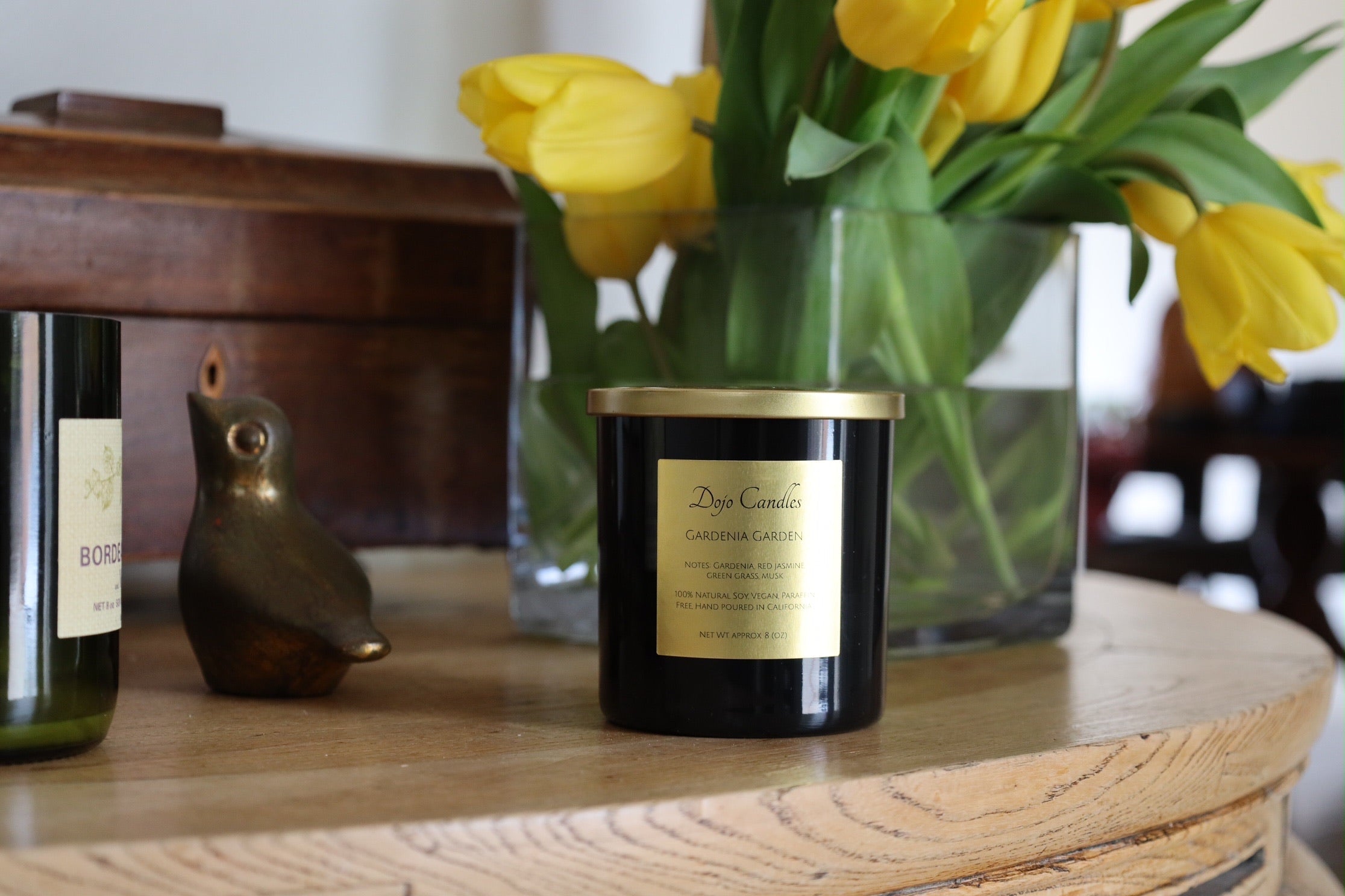Gardenia Blossom Luxury Candle – Two Wick, Natural Soy Wax, Hand-Poured Elegance
