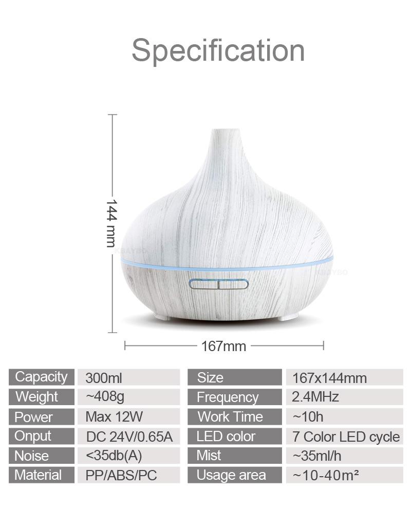 The Urban Ritual Serenity Diffuser – Compact 300ml Ultrasonic Cool Mist Humidifier