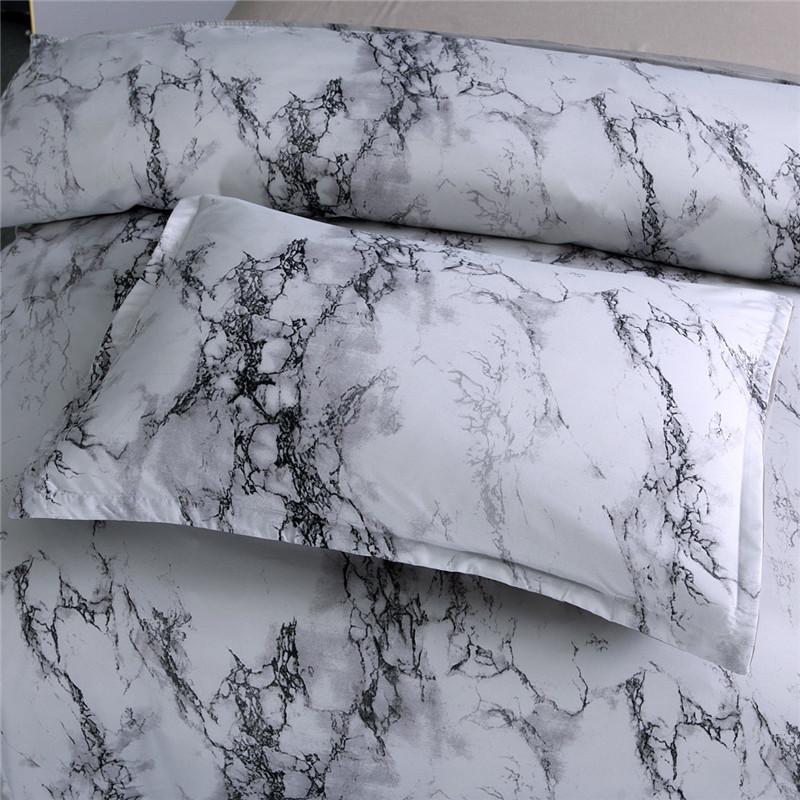 Marble Pattern Bedding Set – Modern Printed Duvet Cover Collection