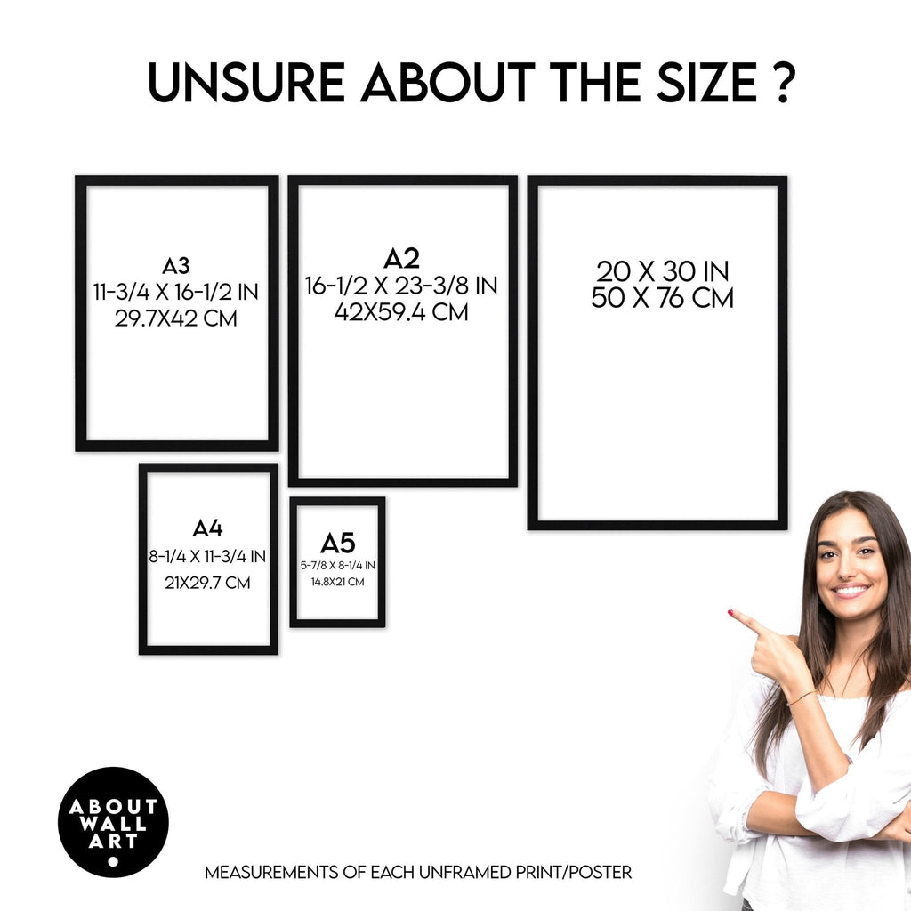 Set of 3 Scandinavian Wall Prints – Home Decor & Office