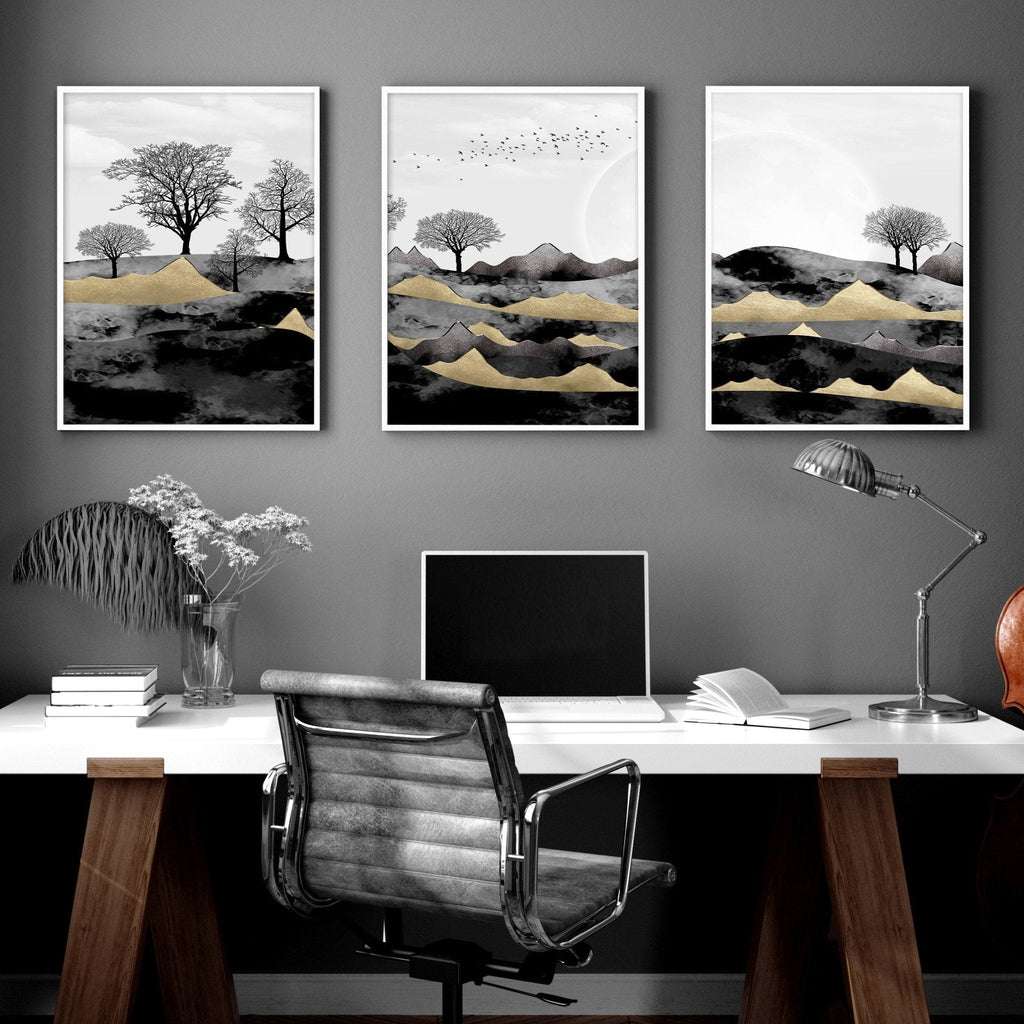 Set of 3 Scandinavian Wall Prints – Home Decor & Office