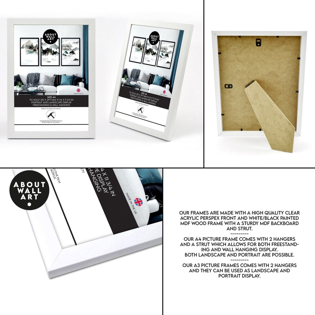 Set of 3 Scandinavian Wall Prints – Home Decor & Office