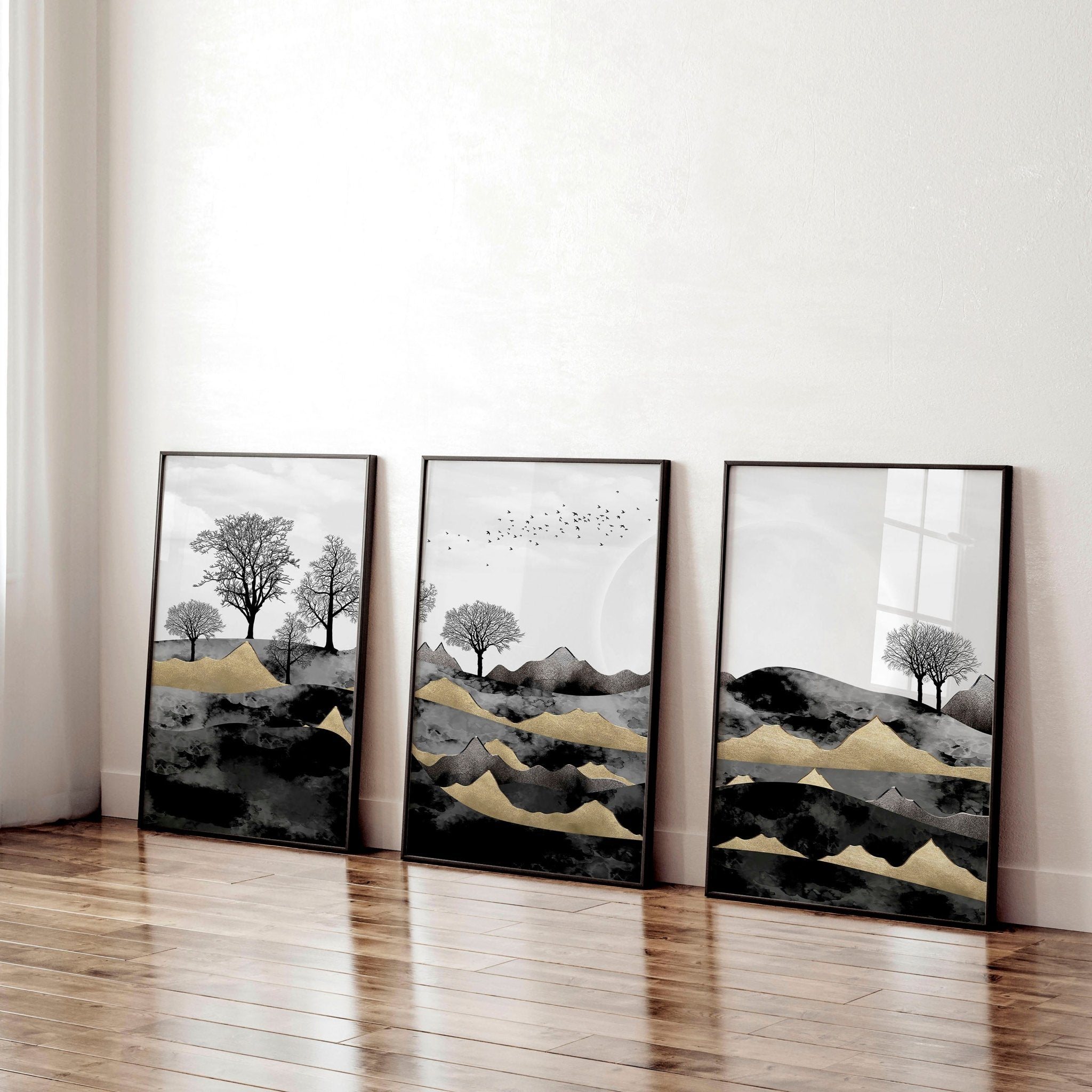 Set of 3 Scandinavian Wall Prints – Home Decor & Office
